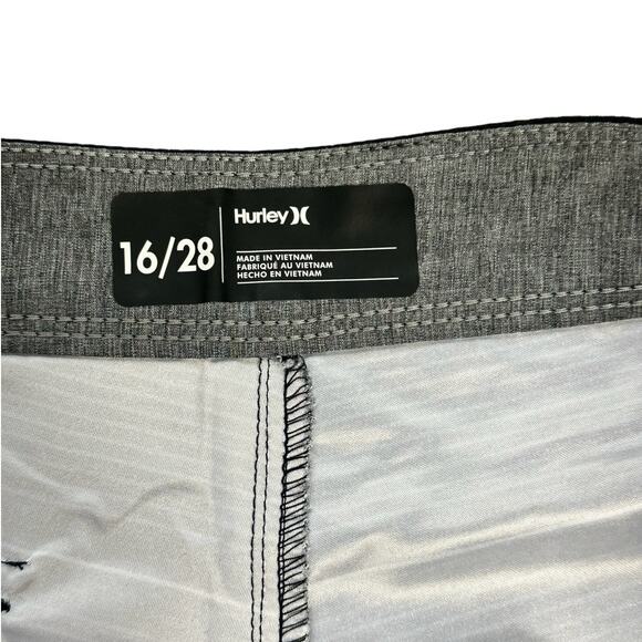 Hurley Shoreline Board Shorts Boys Black Gray Size 16/28 NWOT - Picture 4 of 5